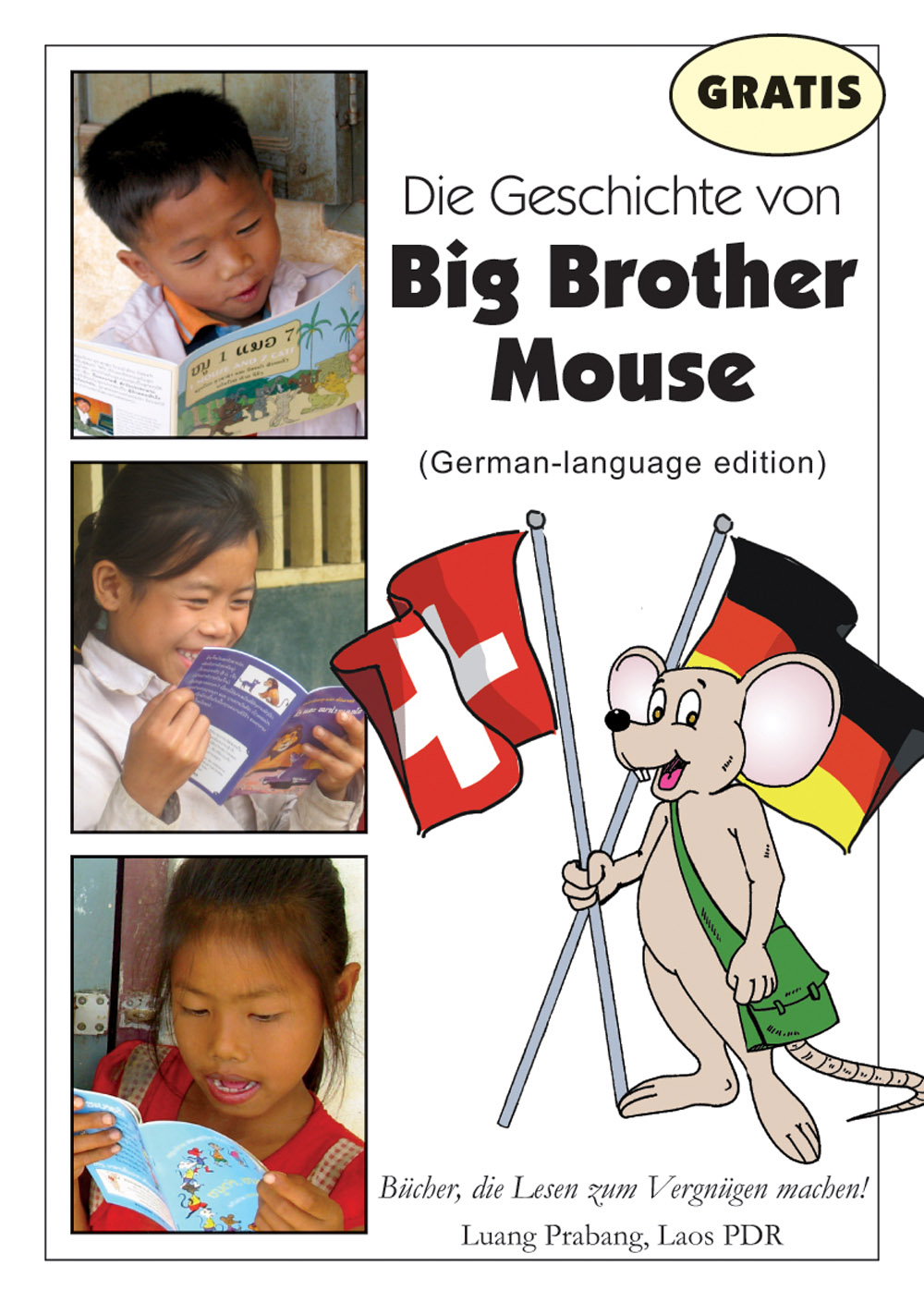 The Story of Big Brother Mouse large book cover, published in German